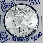 1935 SILVER PEACE DOLLAR AUTHENTIC HI GRADE U.S. MINT COIN RARE KEY DATE 5060