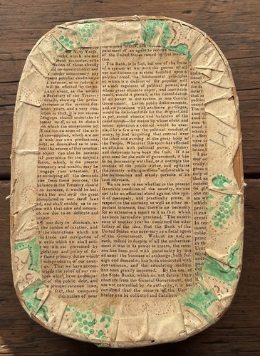 19th Century Oval Wallpaper Box - Picture 7 of 12