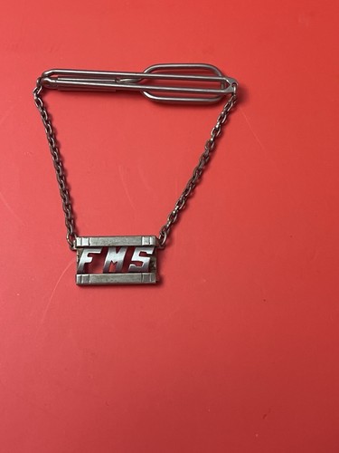 Vintage Swank Tie Clip Initials FMS
