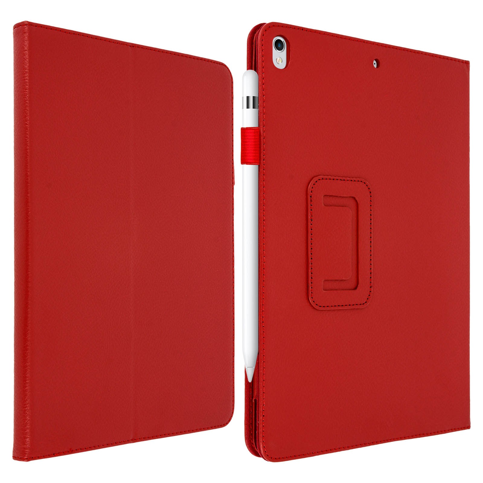 Funda iPad Pro 10.5 rouge protectrice pour éviter les rayures avec stand de lecture intégré