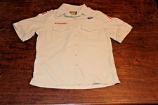 Boy Scouts of America BSA Women's Shirt Tan Medium Vented Poly Microfiber