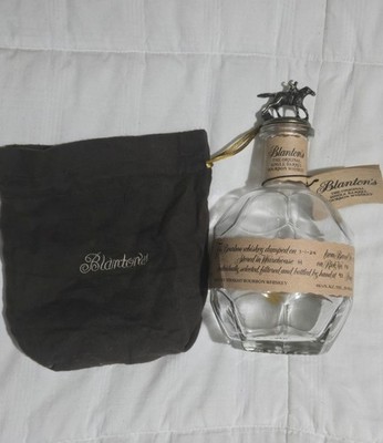 Blantons Bottle with Tag, Horse Stopper and The Bag Bourbon Whiskey