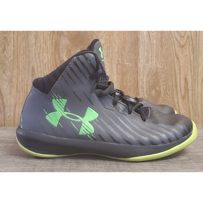 Under Armour Lockdown Athletic Shoes Youth Size 13K Black Green