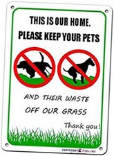 Eletina This is Our Home, NO Poop, NO Pee,Pooping Be Respectful Dog