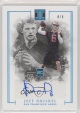 2016 Panini Impeccable Rookie Auto Platinum 4/5 Jeff Driskel #121 Auto 3c4
