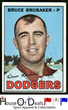 1967 Topps #276 Bruce Brubaker Los Angeles Dodgers Vintage Baseball Card