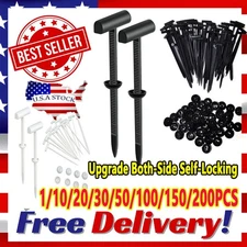 Nylon Universal Cable Tie Buckle, Upgrade Both-Side Self-Locking Zip Tie US