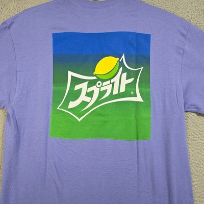 Sprite Kanji Mens Shirt Purple Green XL Japanese Soda Enjoy Coke Vintage NWT