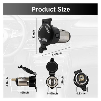 car cigarette lighter socket sizes Plug Replacement For 12V Diameter 21mm Accessories Nilight Cigarette Lighter Socket is a portable and universal 12 ZIMISI Cigarette Lighter Socket, DC