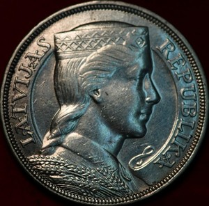 ラトビア　5LATI 5 lati 2012 - Bank of Latvia, Latvia - uCoin.net