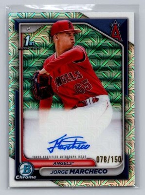 2024 Jorge Marcheco Bowman Chrome #CPA-JMH 078/150 Angels Baseball Topps NM