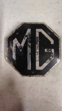 70-80 Mg Mgb Midget Trunk Grill Badge Emblem Octagon Silver Black 3.5 Oem