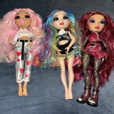 Rainbow High MILA BERRYMORE, KIA HART, AMAYA RAINE Fashion Dolls Lot of 3