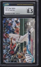2018 Topps Update #US104 JUAN SOTO RC RD Rookie Debut Card NM-MT+ Graded CSG 8.5. rookie card picture