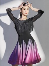AS 7023Latin Dance Dress for Women, Professional Competition Performance Costume