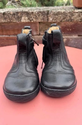 Autumn Winter 2026 UK5.5 UK6 Toddler Pom d’Api Black Leather Ankle Boots - Image 1 of 4