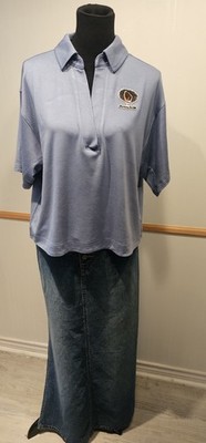 New ZETA PHI BETA Blue Oversized SP Shirt SS Living Best Life 1920 Logo +Hangar 