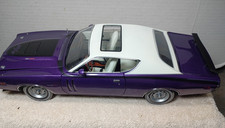 1971 Dodge Charger R/T Authentic 1st production  1/18 diecast Purple / white