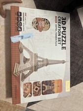 3D Wood Model Puzzle Large Eiffel Tower Plus Building Set Rolife Creation H