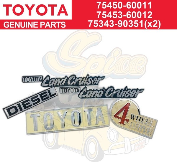 Original Toyota 1969-1986 Land Cruiser FJ40 BJ40 40Er Emblem Platte F/S-image