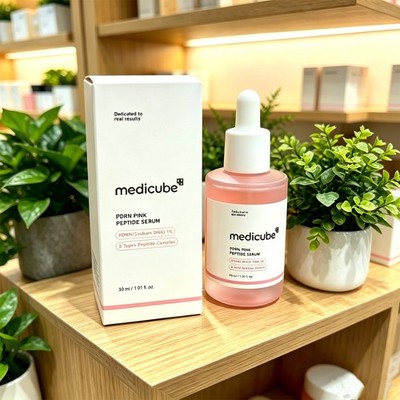 Medicube PDRN Pink Peptide Serum 1.01 fl oz  SALMON DNA | Anti-Aging Care