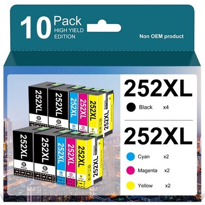 T252XL Ink For Epson 252XL Ink Cartridge for WorkForce 3640 7210 7720 7710 7720