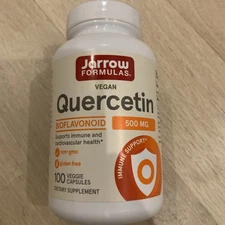Jarrow Formulas Vegan Quercetin, 500 mg, 100  Veggie Capsules (1/2026)