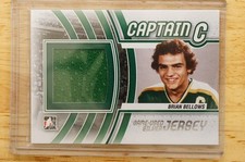 2011-12 ITG Captain C Series Game Used Silver Jersey Brian Bellows M-05 Hockey