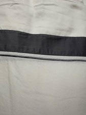 frette king flat sheet white with grey trim