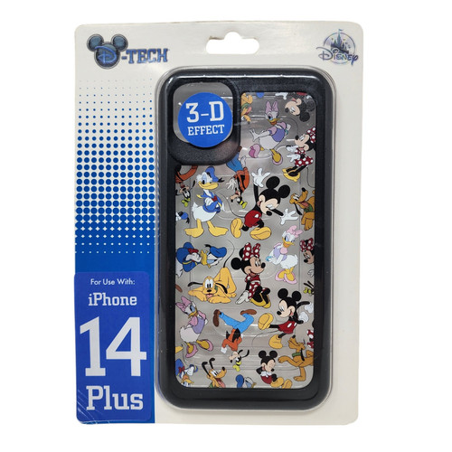 NEU Disney Parks Mickey Minnie Pluto Donald Daisy Goofy 3D iPhone 14 Plus Hülle - Bild 1 von 3