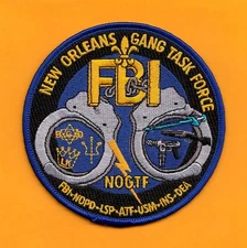 C42 NOLA GANG FBI NEW ORLEANS LA JTTF TERROR HRT POLICE PATCH AGENT SWAT FED TF