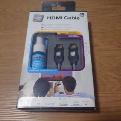 Monster Cable High Speed HDMI Kabel 1,83m +Display Reinigungsset HDTV Bluray 310