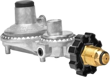 onlyfire Horizontal Two Stage Propane Regulator with POL Connection and 3/8" ...