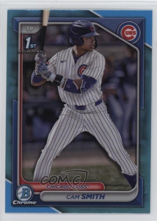 2024 Bowman Draft Chrome Sky Blue Refractor Cam Smith #BDC-67