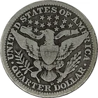 1915-D Barber Silver Quarter in a SAFLIP® - VG