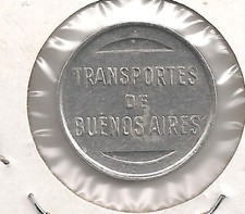 #A1199 Argentine Subway Token Transportes de Buenos Aires 1962-1969 METRO alumin
