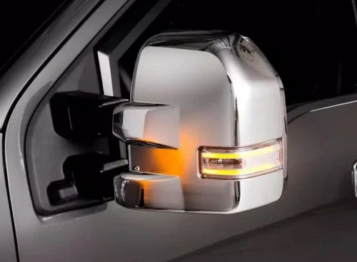 Putco 401162 Chrome Mirror Covers with Towing Mirrors For Ford F150 F250 F350