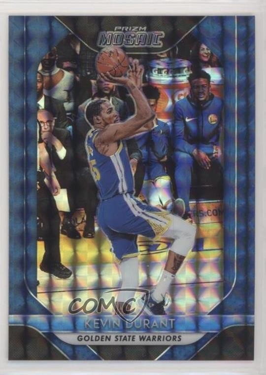 2018-19 Panini Prizm Mosaic Blue Kevin Durant #53 9ex