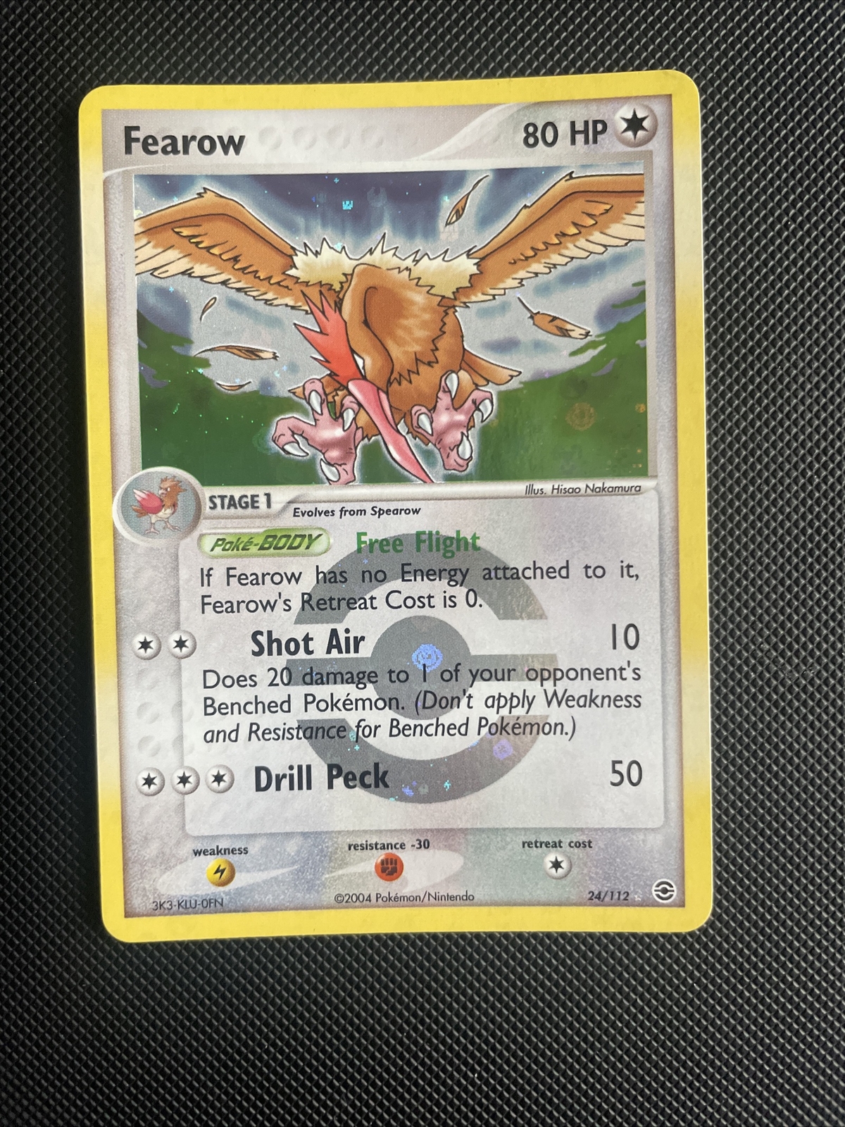 Pokemon Fearow Reverse Rare EX FireRed & LeafGreen 24/112 Near Mint - Mint