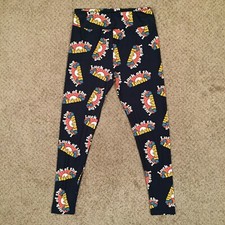 LuLaRoe Leggings Tall Curvy TC Blue Luck Of The Irish NWOT