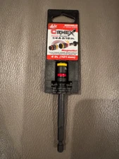 Malco MSHMLC C-Rhex Reversible Magnetic Hex Nut Driver 4 L x 1/4 and 5/16 in.