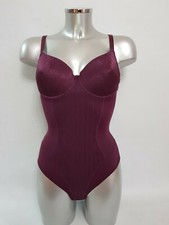 Womens Creaciones Selene Vanessa Body Burgundy Size Uk 34 C