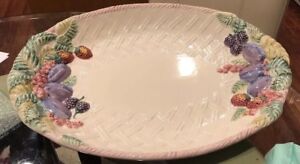 Antique-Big-Oval-Plate-Porcelain-made-in-Portugal-Hand-Made