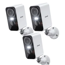 ieGeek 3 Pack 2K WiFi Security Cameras Wireless Outdoor Battery Powered Homesafe