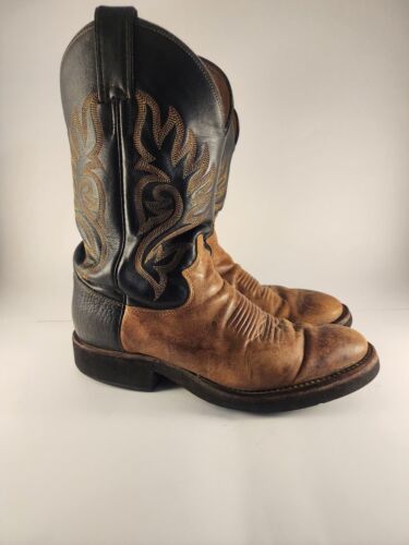 Justin Tekno Crepe Boots Paluxy Brown  Size 10
