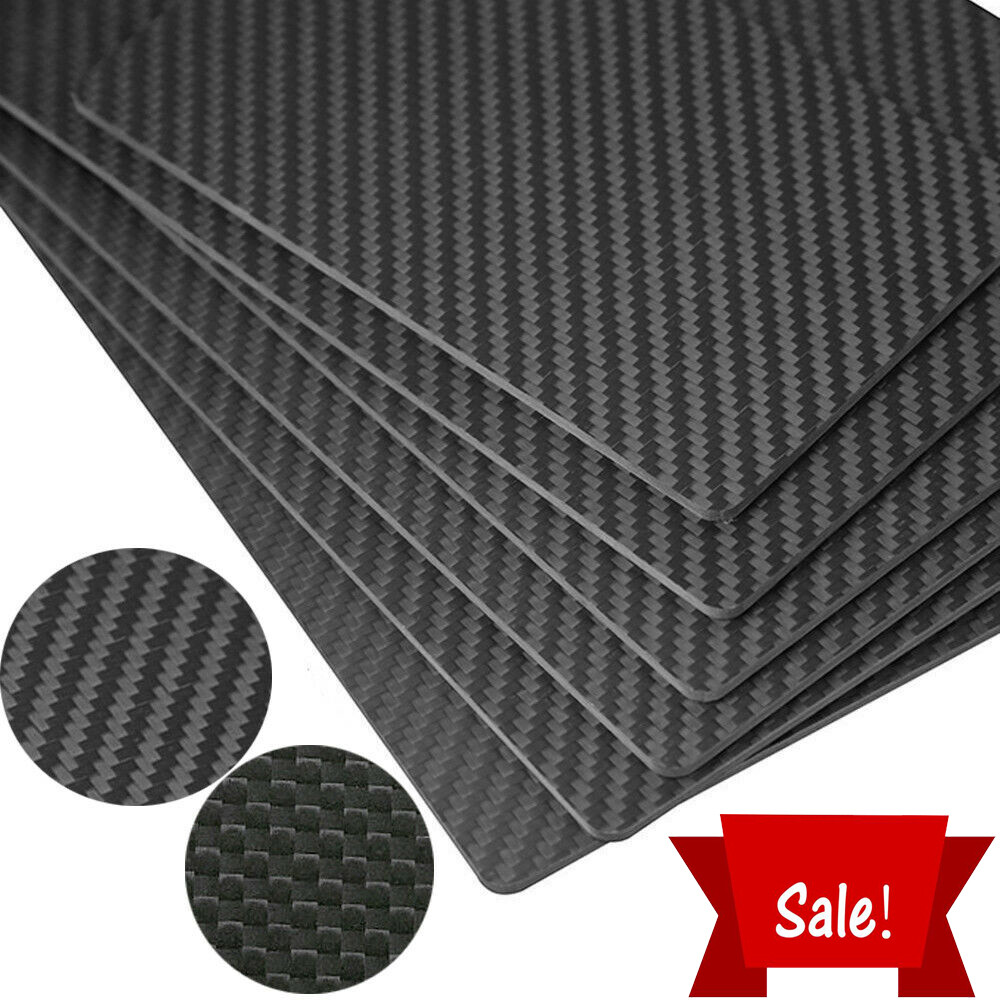 3K Full Carbon Fiber Plate Panel Sheet Board Composite Material Size