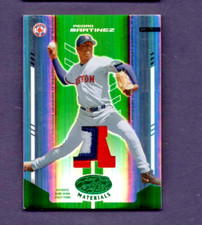 2004 LEAF CERTIFIED MIRROR EMERALD 3 COLOR PATCH #151 PEDRO MARTINEZ #1/5 EXMT