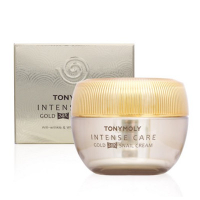 TONYMOLY Intense Care Gold 24K Schneckencreme 45ml - Feuchtigkeitsspendend, S...