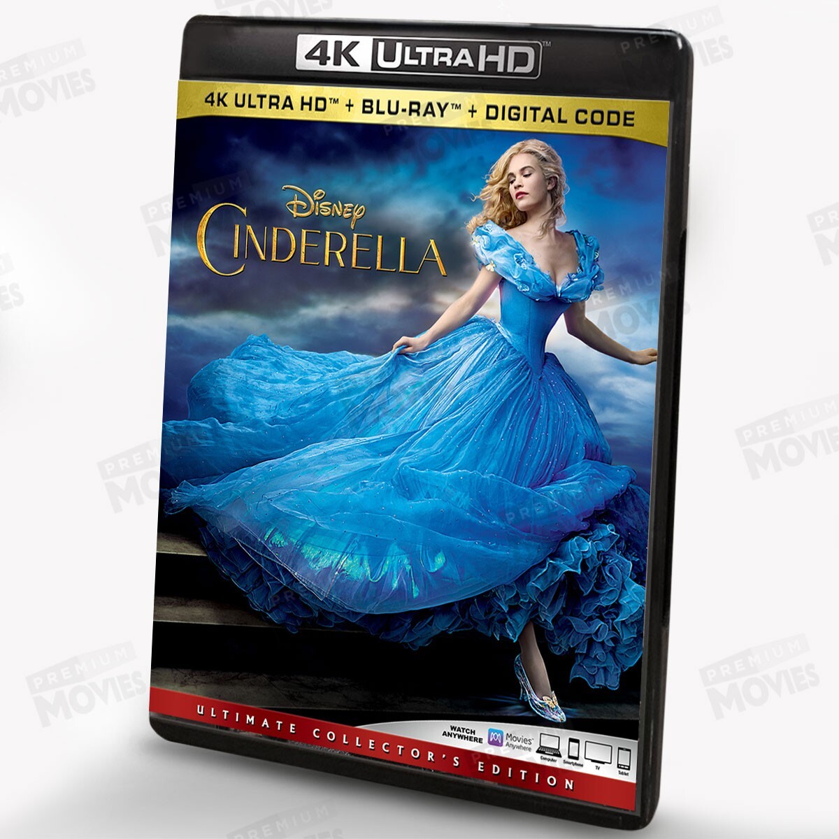 Cinderella (2015) 4K Ultra HD Blu-ray 2-Disc Disney US Release w