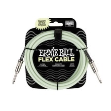 Ernie Ball Flex Guitar Instrument Cable, Straight/Straight 10', Glow in the Dark
